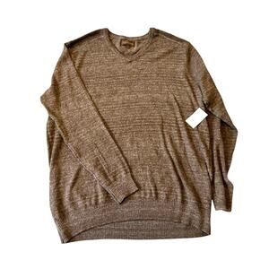 Fairlane & Sons Stitch Fix Men's V-Neck Sweater Brown 2XL NWT